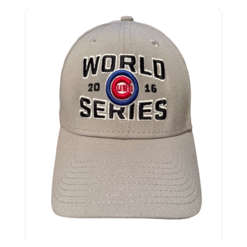 Chicago Cubs NEW 2016 World Series‎ MLB Gray Fitted Sz M-L New Era 39 Thirty